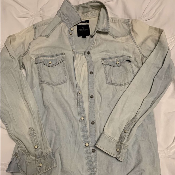 American Eagle Denim OverCoat - Picture 2 of 3